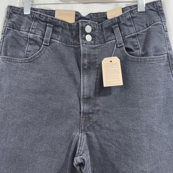 Levis Ribcage Bell Super High Rise Flare Jeans Washed Black 31x32 NEW - Picture 3 of 12